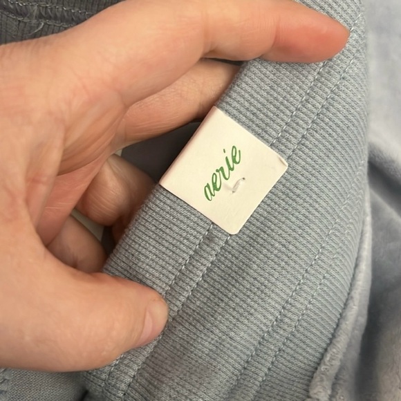 Aerie Velour Super Flare High Waisted Drawstring Pant Size L - Picture 6 of 9